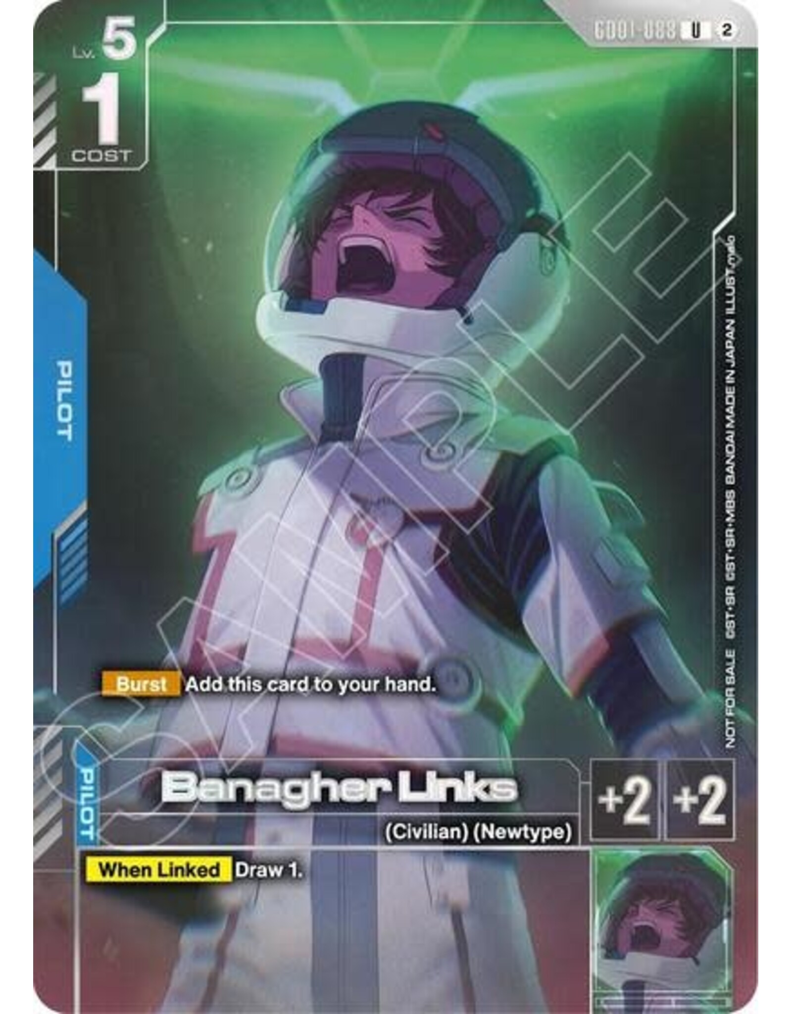 Banagher Links (Newtype Challenge 2026 Mission 4) (Promo) - GD01-088 (Holofoil, Uncommon)