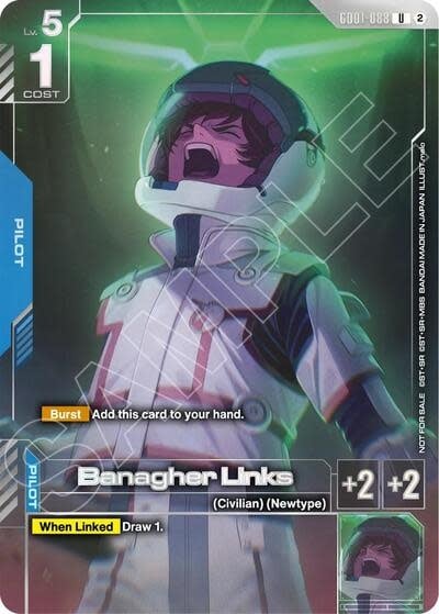 Banagher Links (Newtype Challenge 2026 Mission 4) (Promo) - GD01-088 (Holofoil, Uncommon)