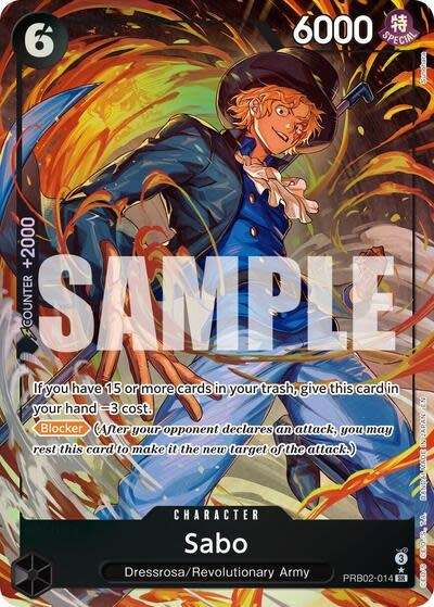 Sabo - PRB02-014 (Alternate Art) (Foil, SR)