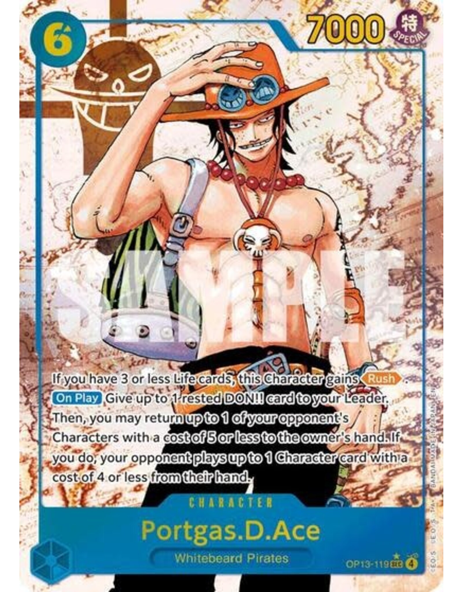 Portgas.D.Ace (119) (Parallel) - OP13-119 (Foil, SEC) (LP)