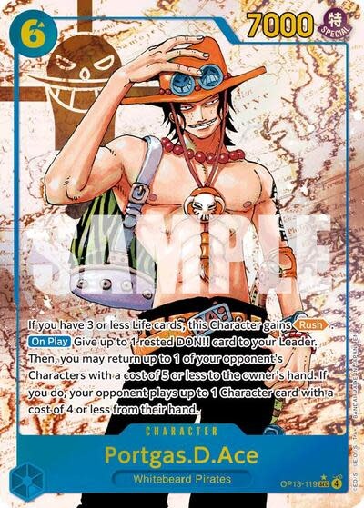 Portgas.D.Ace (119) (Parallel) - OP13-119 (Foil, SEC) (LP)