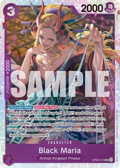 Black Maria (Reprint) - OP08-074 (Foil, SR)