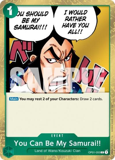 You Can Be My Samurai!! (Pirate Foil) - OP01-055 (Foil, C)