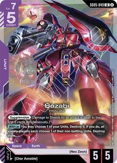 Sazabi (GD05-049) (Holofoil, Legend Rare)