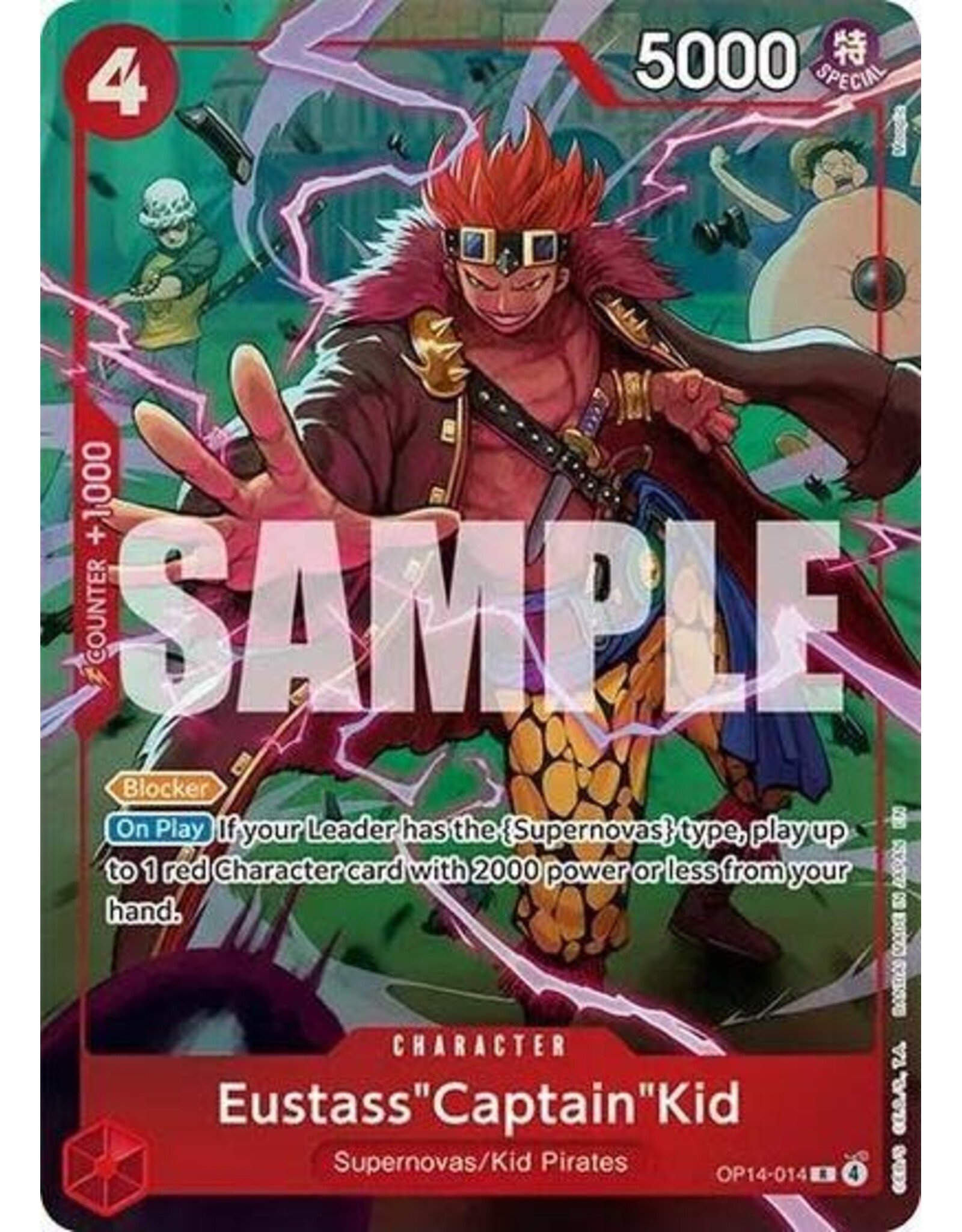 Eustass"Captain"Kid (One Piece Card Game Illustration Box Vol. 8) - OP14-014 (Foil, R)
