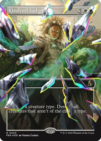 Kindred Judgment (Borderless) (Facet Foil) - 450 (Foil, R)