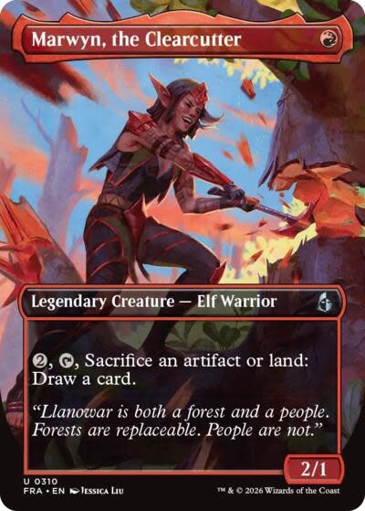 Marwyn, the Clearcutter (Borderless) - 310 (Foil, U)