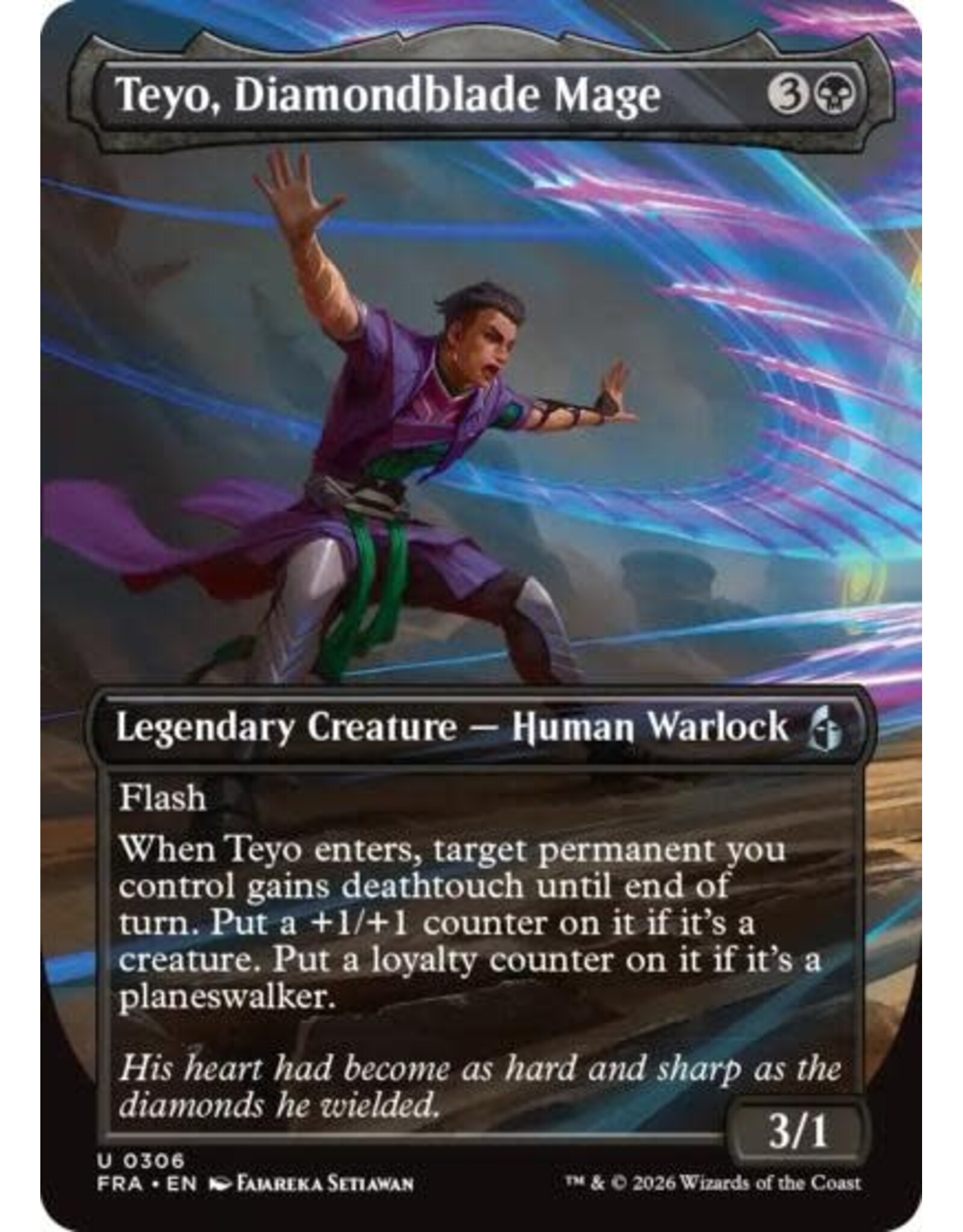 Teyo, Diamondblade Mage (Borderless) - 306 (Foil, U)