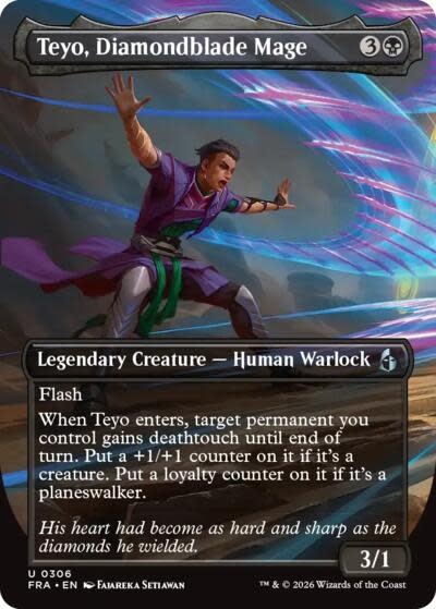 Teyo, Diamondblade Mage (Borderless) - 306 (Foil, U)