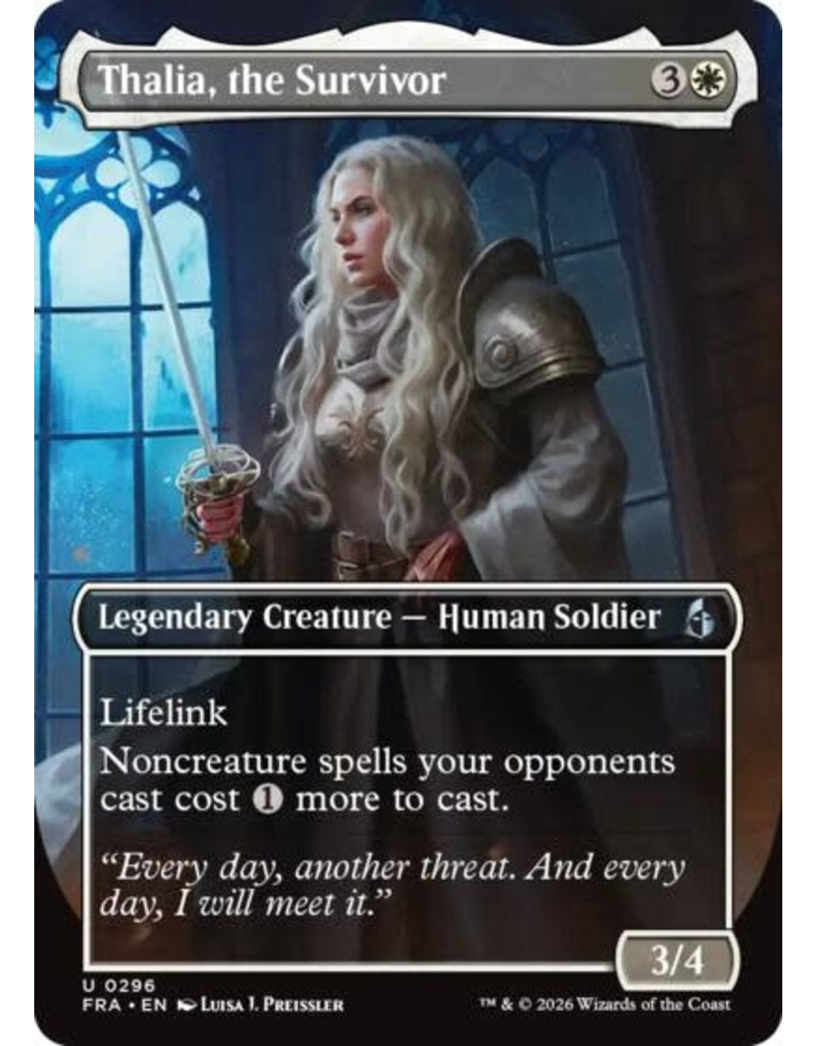 Thalia, the Survivor (Borderless) - 296 (Foil, U)