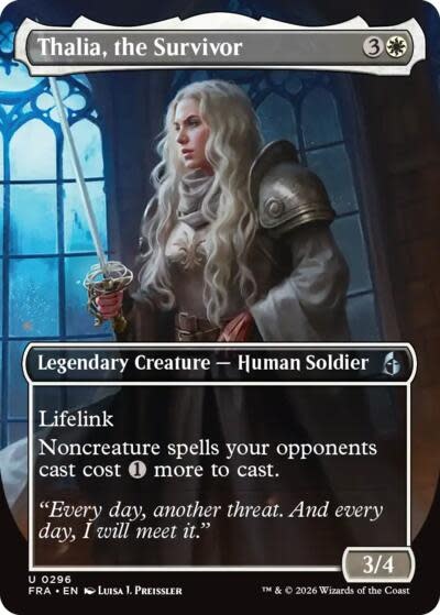 Thalia, the Survivor (Borderless) - 296 (Foil, U)