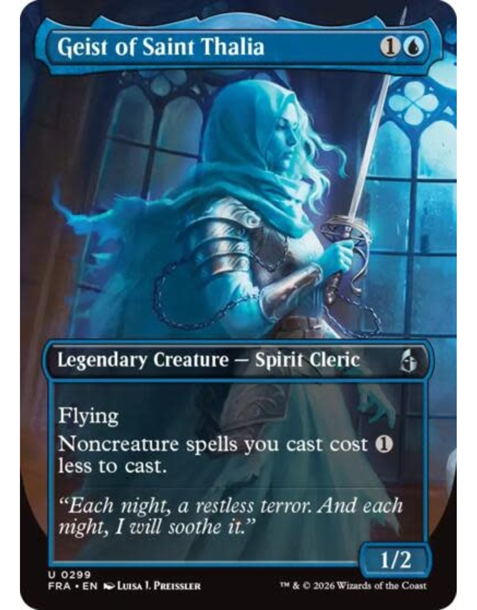 Geist of Saint Thalia (Borderless) - 299 (Foil, U)