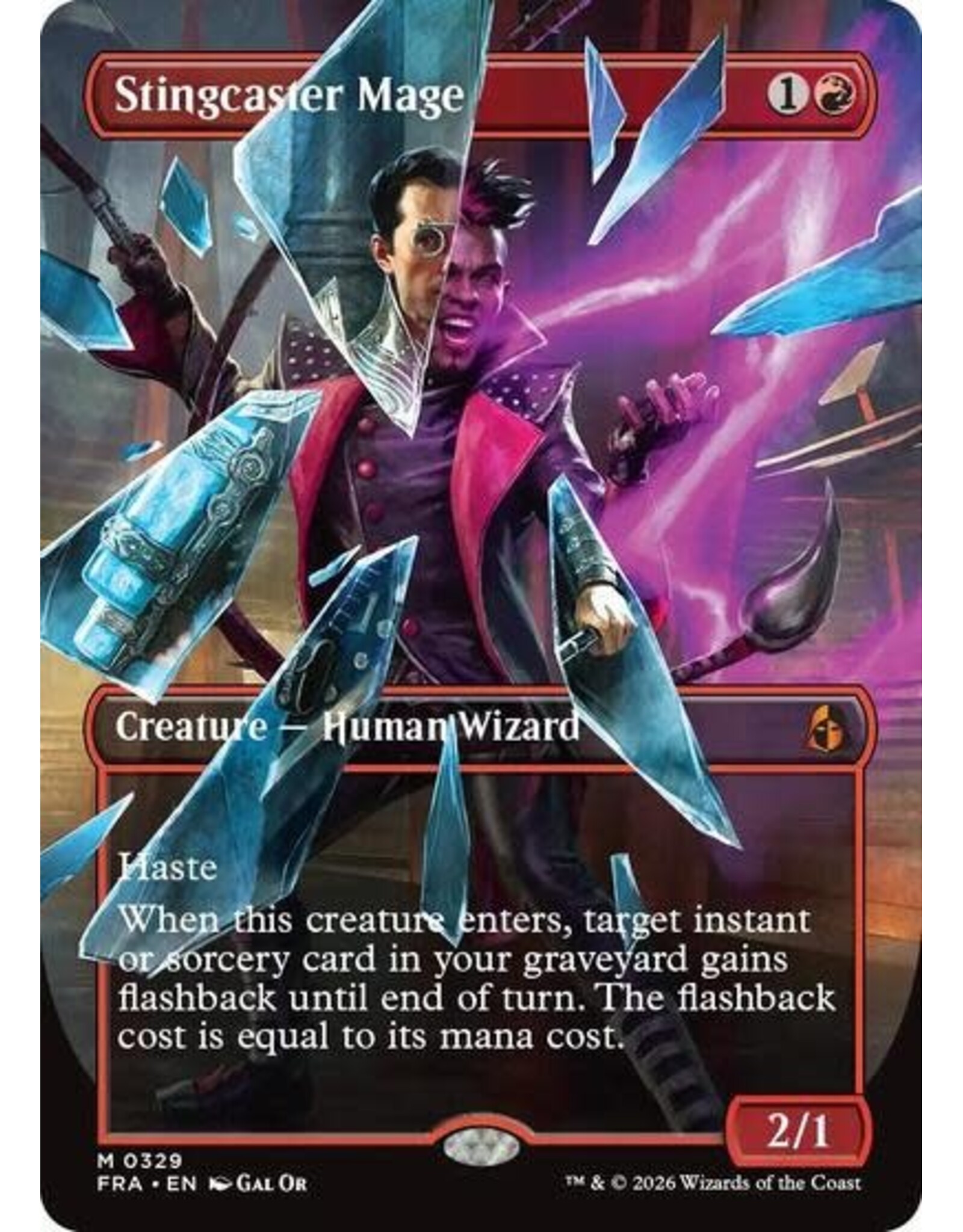 Stingcaster Mage (Borderless) (0329) (Normal, M)