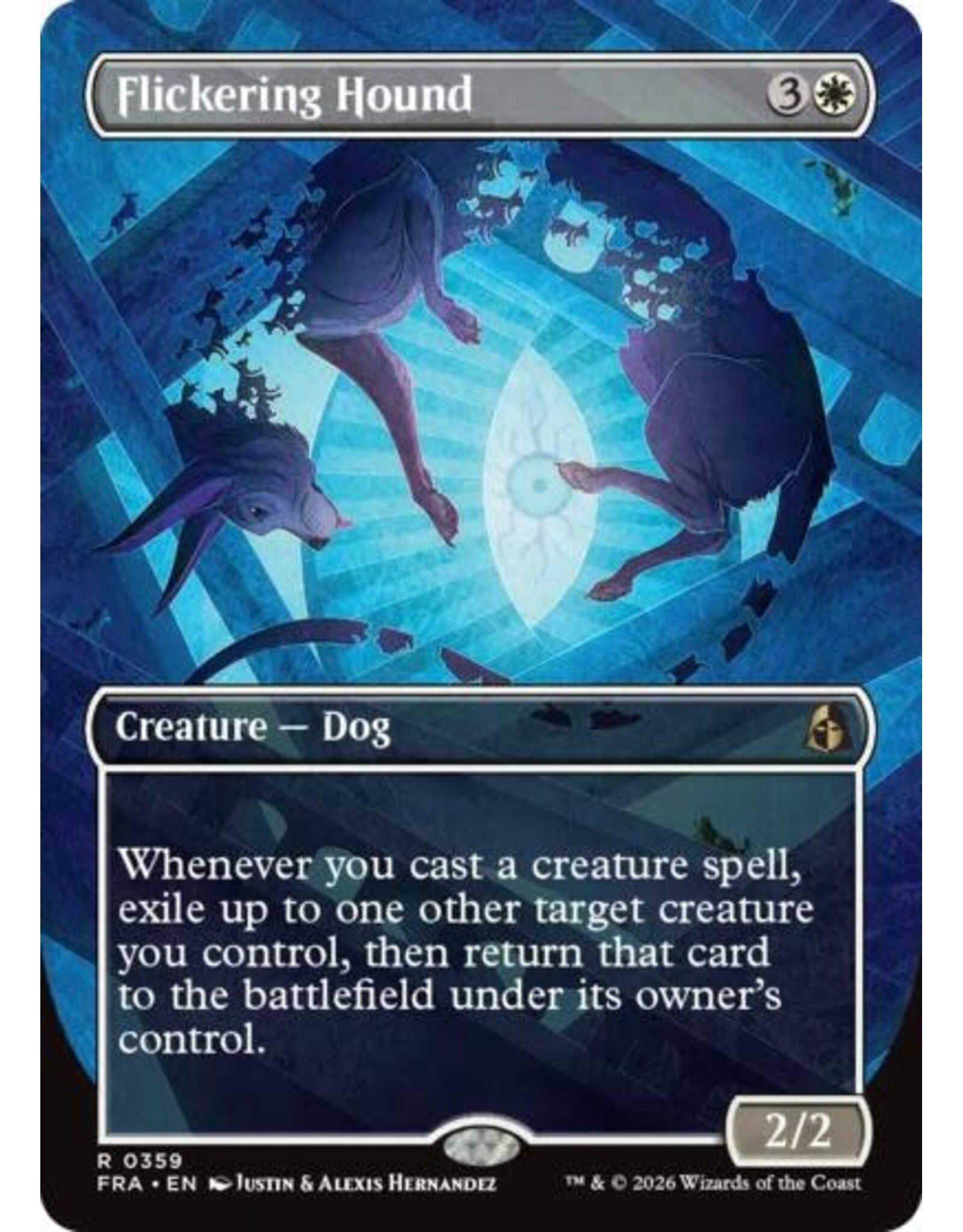 Flickering Hound (Borderless) - 359 (Normal, R)