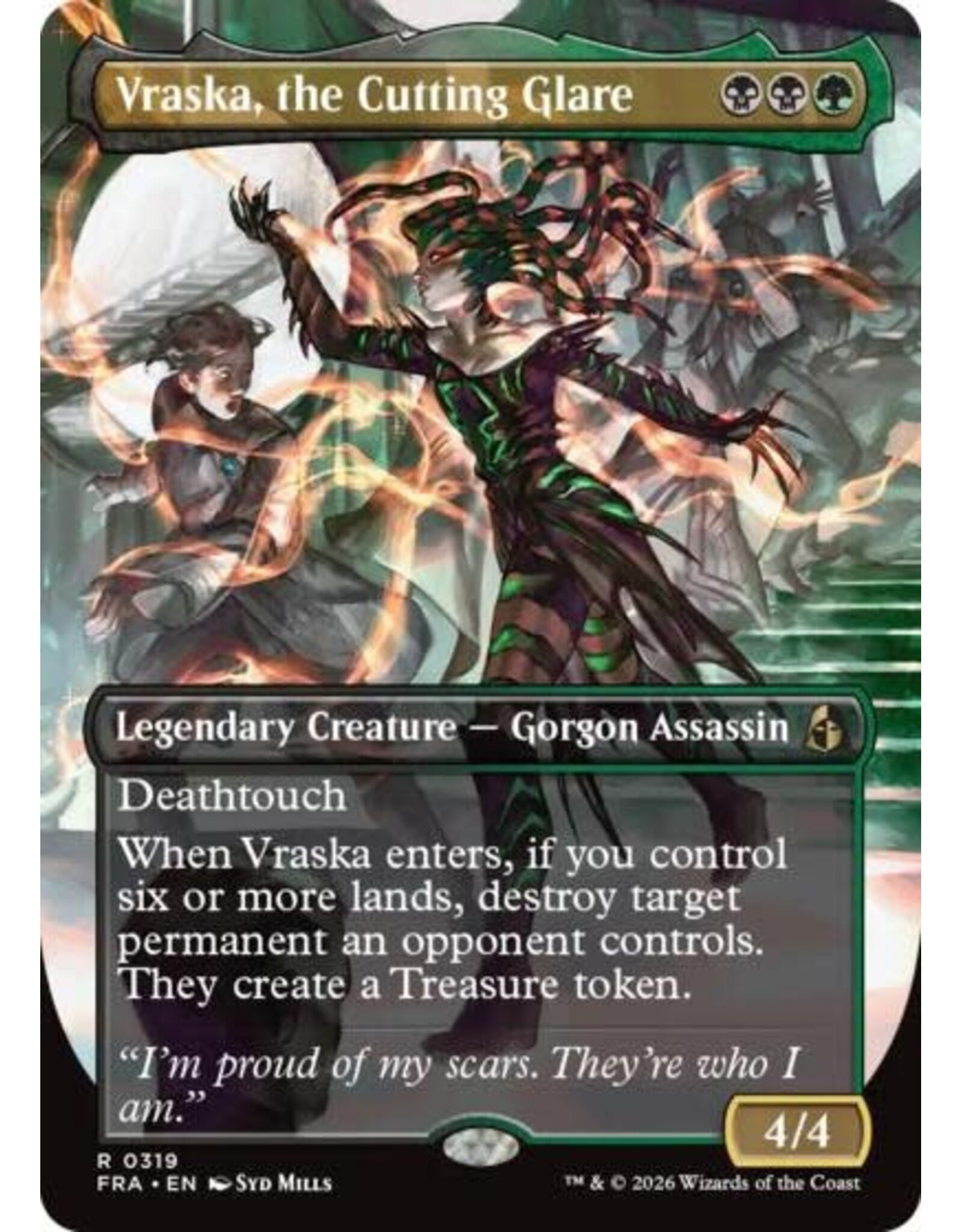 Vraska, the Cutting Glare (Borderless) - 319 (Normal, R)