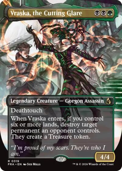 Vraska, the Cutting Glare (Borderless) - 319 (Normal, R)