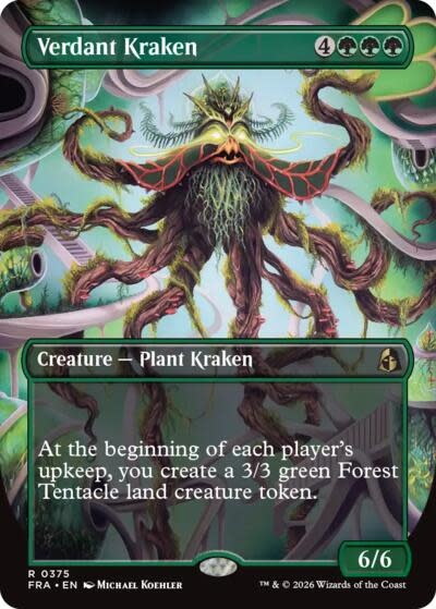 Verdant Kraken (Borderless) - 375 (Normal, R)