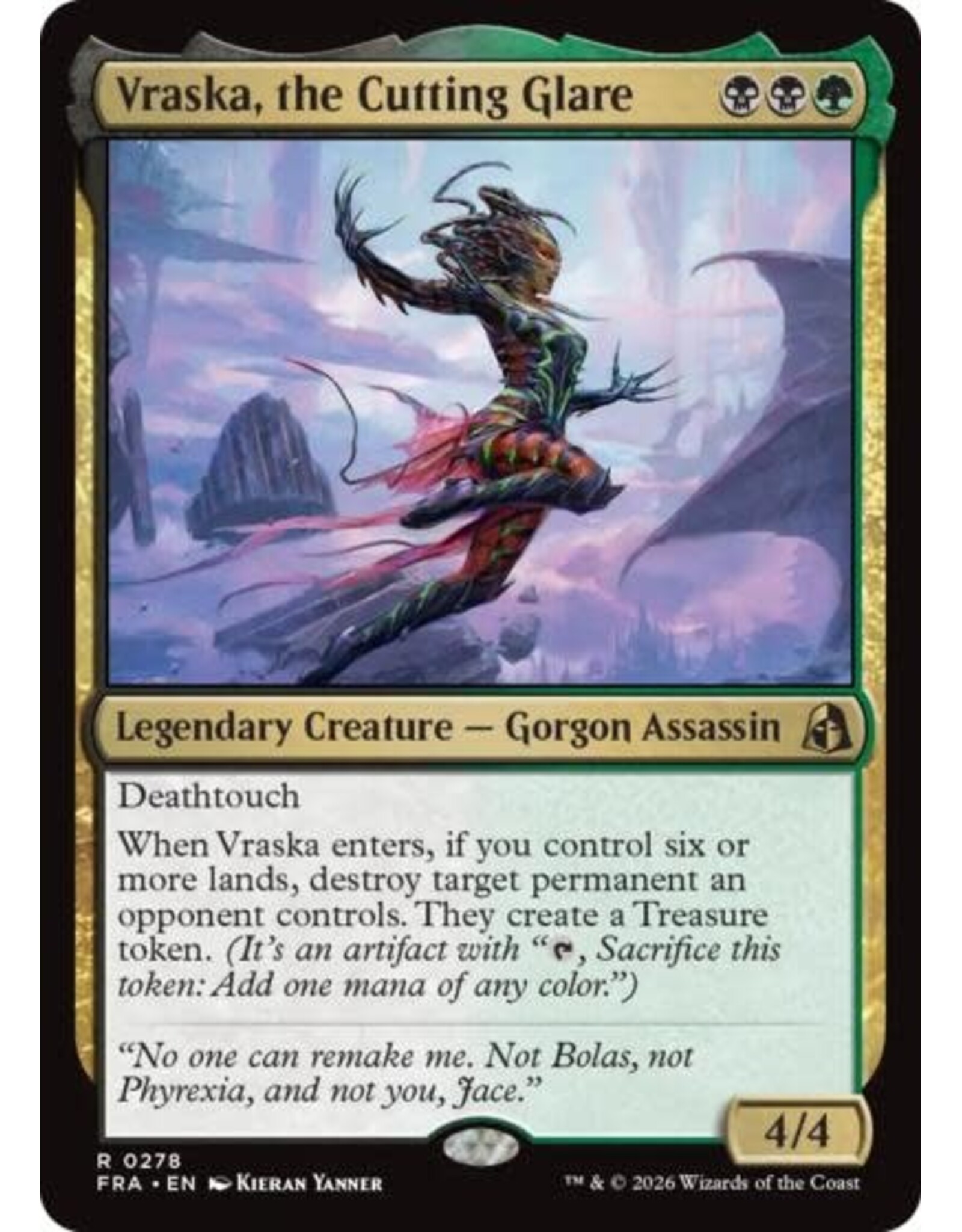 Vraska, the Cutting Glare - 278 (Foil, R)