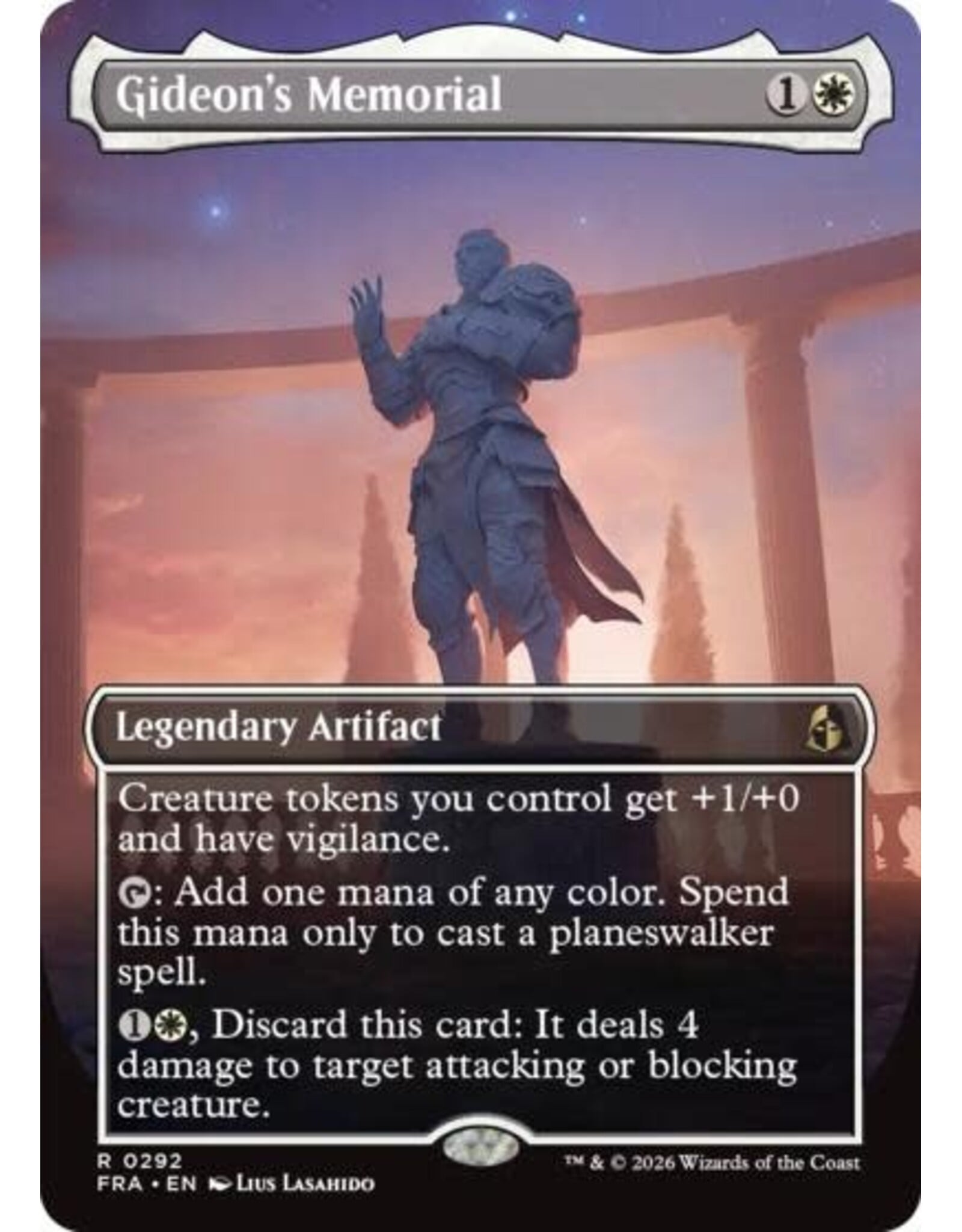 Gideon's Memorial (Borderless) - 292 (Foil, R)