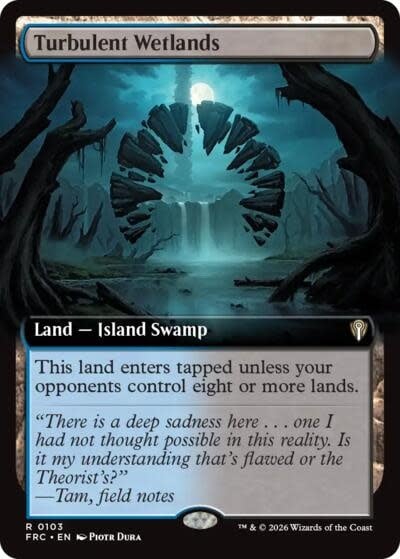 Turbulent Wetlands (Extended Art) - 103 (Normal, R)