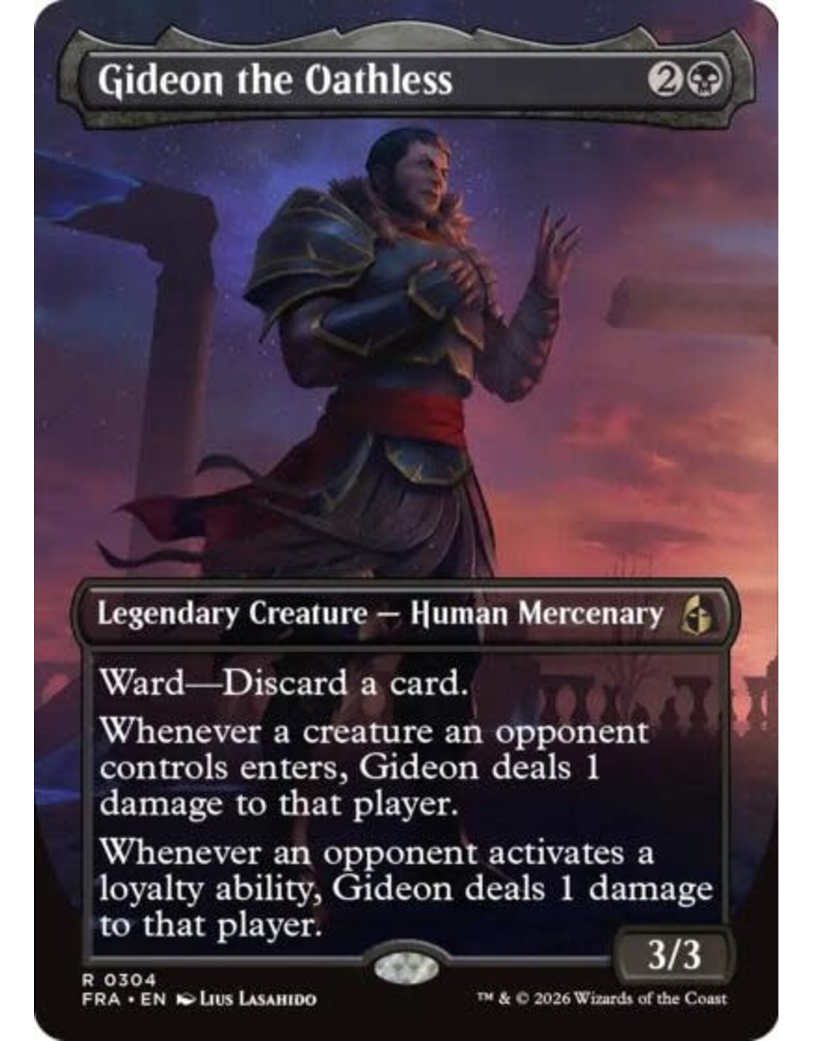 Gideon the Oathless (Borderless) - 304 (Normal, R)
