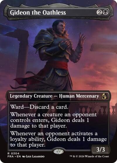 Gideon the Oathless (Borderless) - 304 (Normal, R)