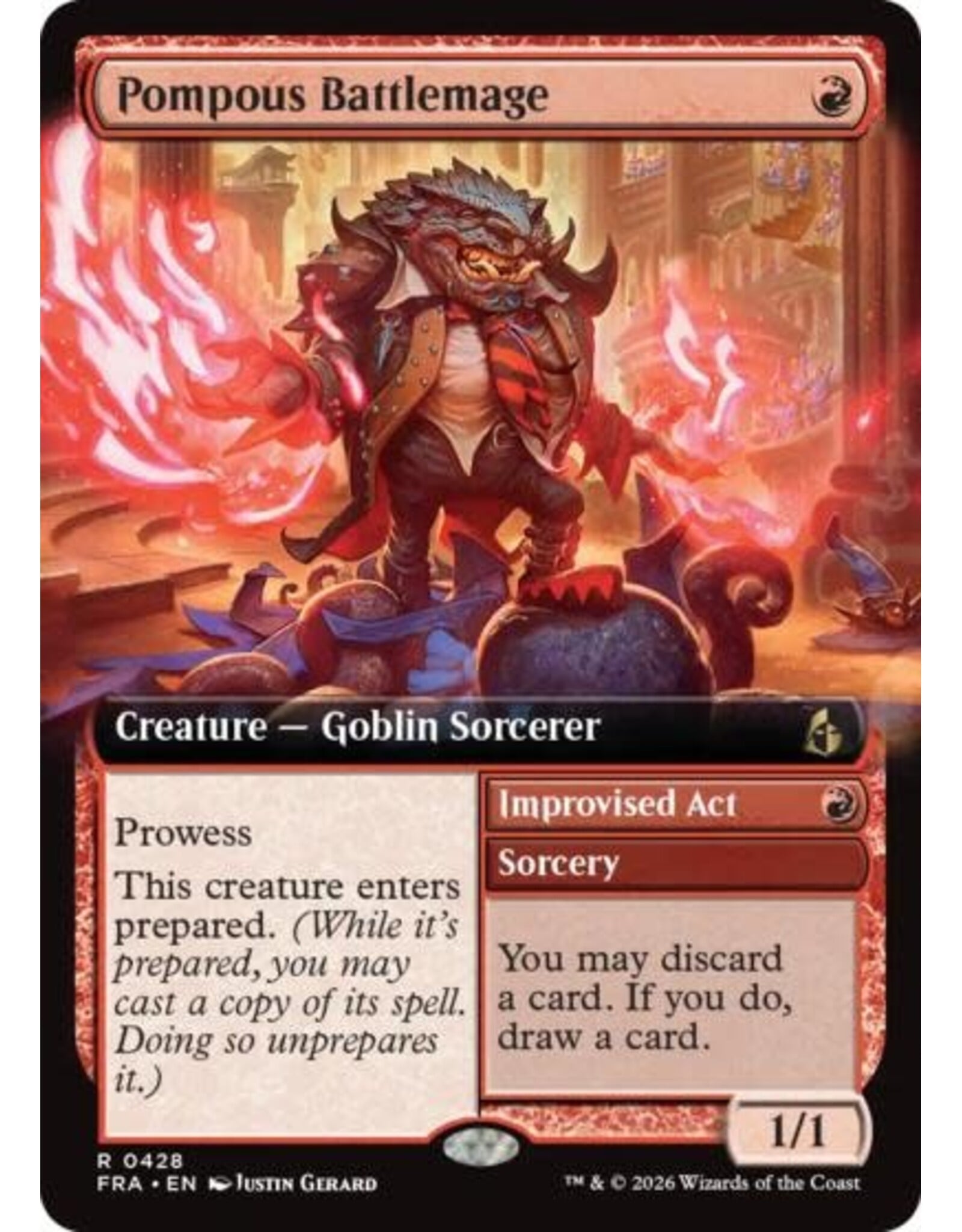 Pompous Battlemage (Extended Art) - 428 (Normal, R)
