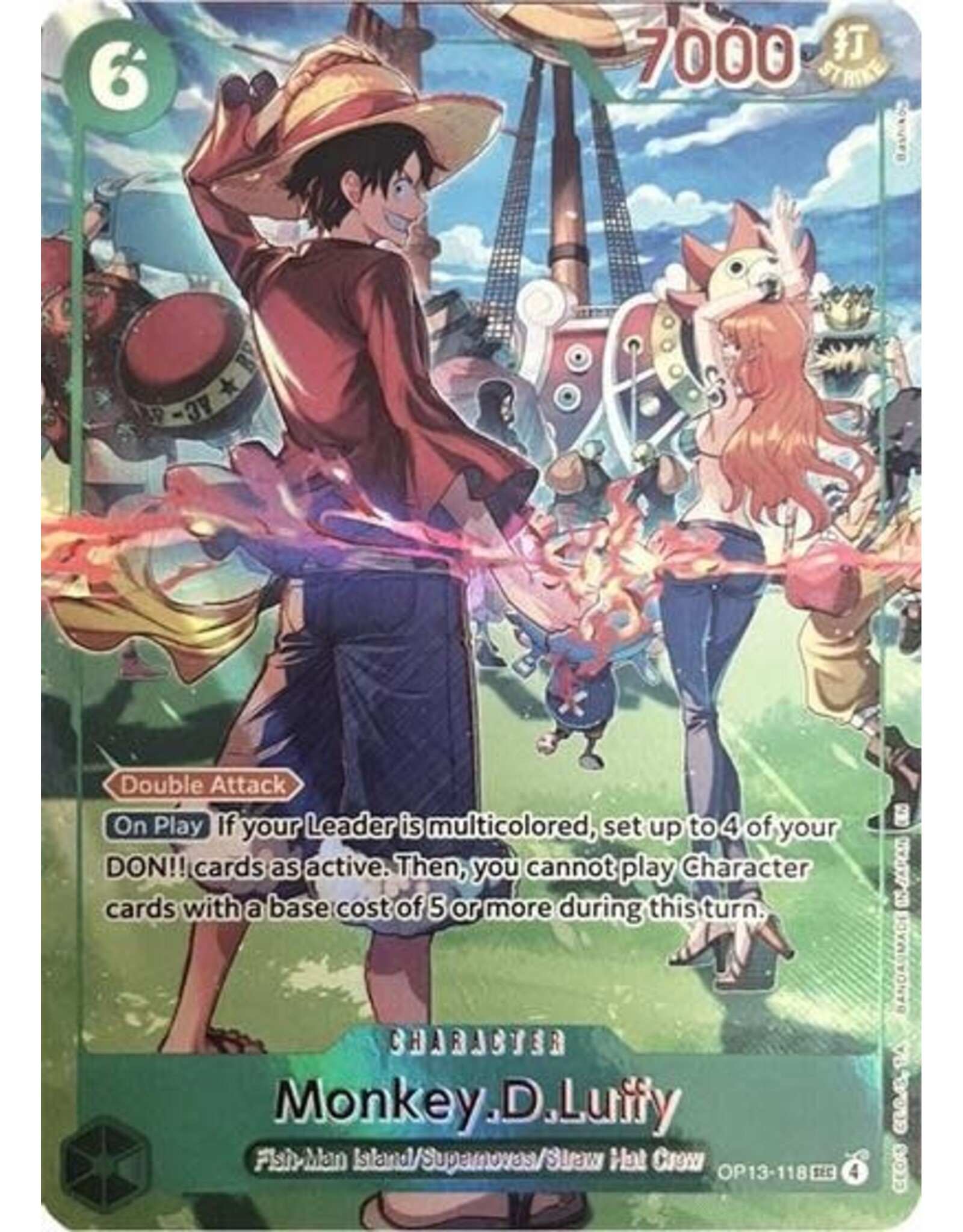 Monkey.D.Luffy (118) (English Version 3rd Anniversary Set) - OP13-118 (Foil, SEC)