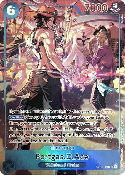 Portgas.D.Ace (119) (English Version 3rd Anniversary Set) - OP13-119 (Foil, SEC)