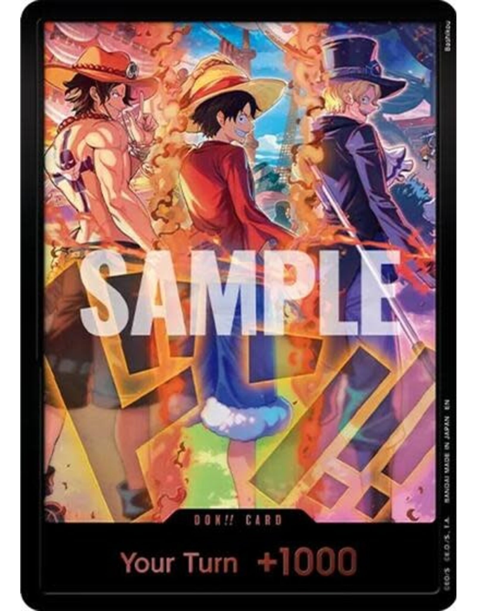 DON!! Card (English Version 3rd Anniversary Set) (Ace, Luffy, Sabo) (Foil, DON!!) (OP-PR)