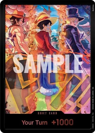 DON!! Card (English Version 3rd Anniversary Set) (Ace, Luffy, Sabo) (Foil, DON!!) (OP-PR)