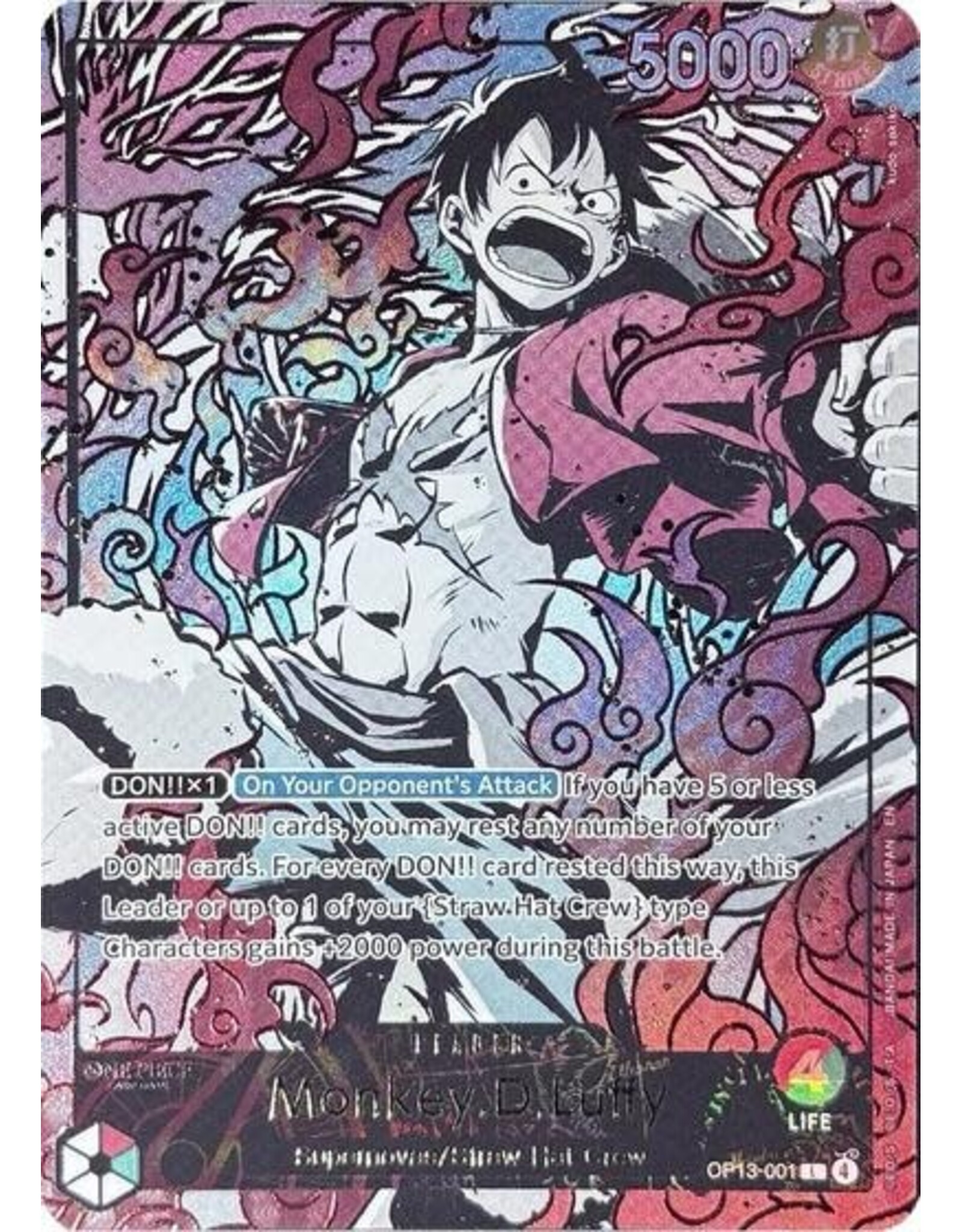 Monkey.D.Luffy (English Version 3rd Anniversary Set) - OP13-001 (Foil, L)