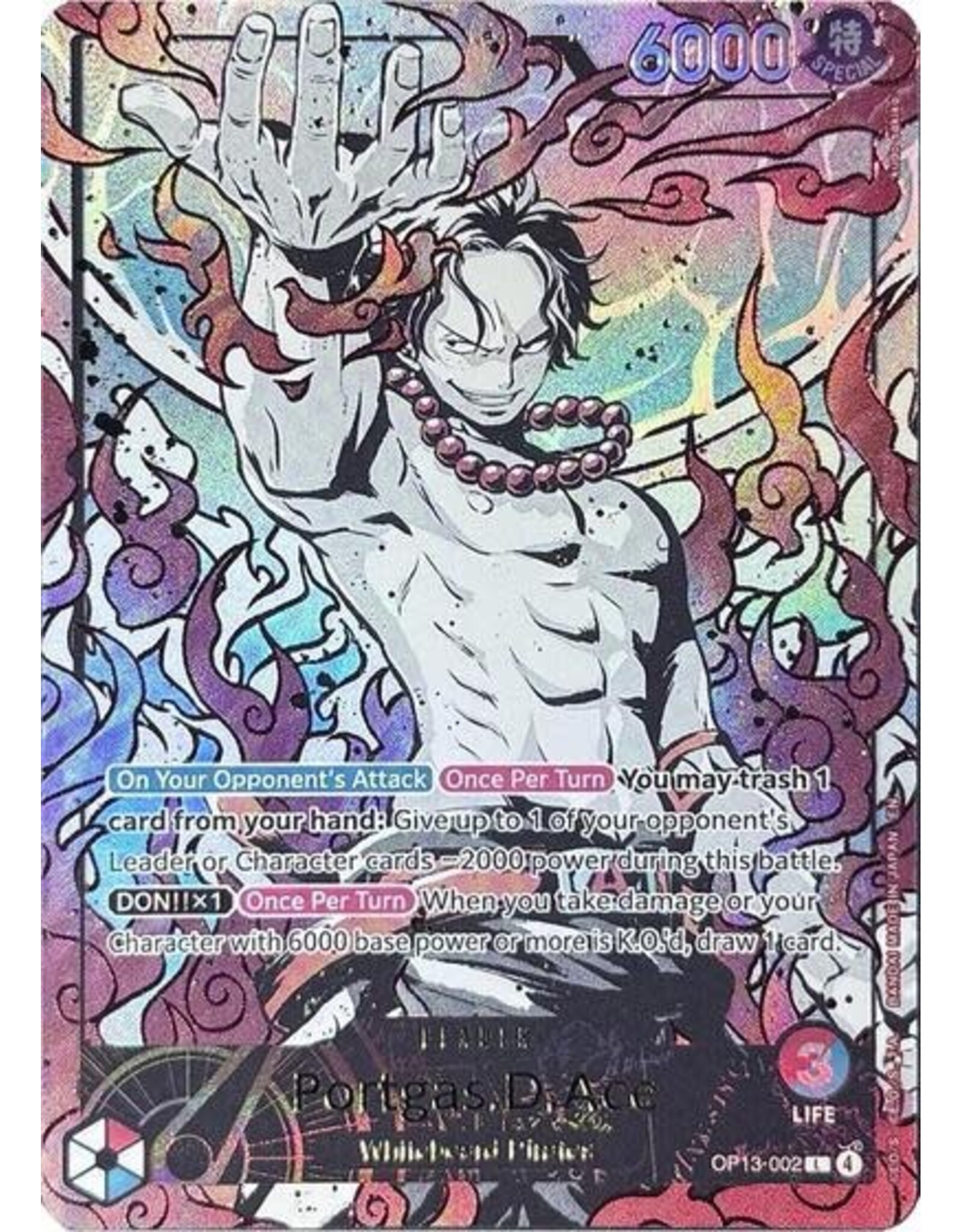 Portgas.D.Ace (English Version 3rd Anniversary Set) - OP13-002 (Foil, L)