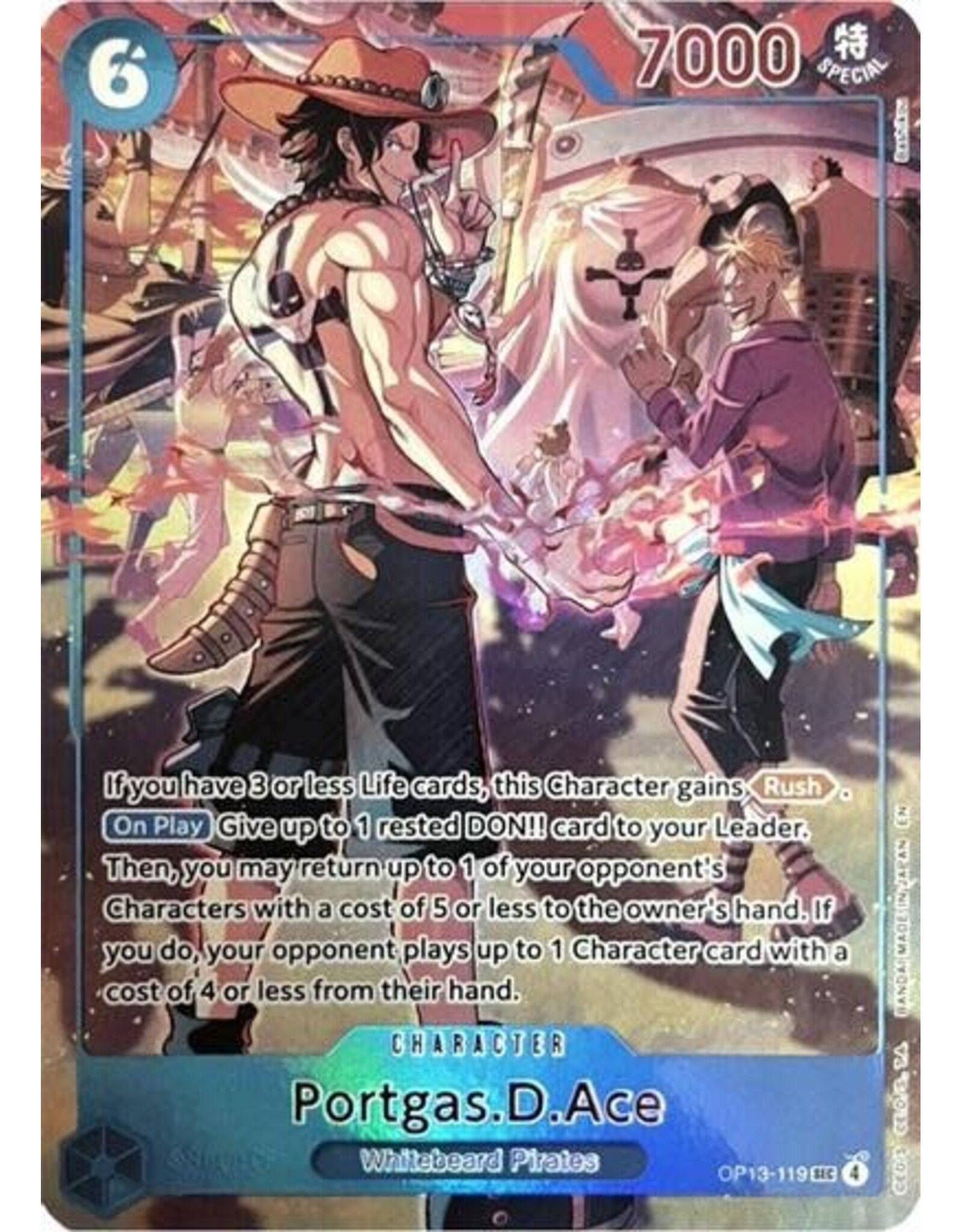 Portgas.D.Ace (119) (English Version 3rd Anniversary Set) - OP13-119 (Foil, SEC)