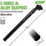 EVO, E-Force AL, Seatpost, Black, 400 X 30.9mm