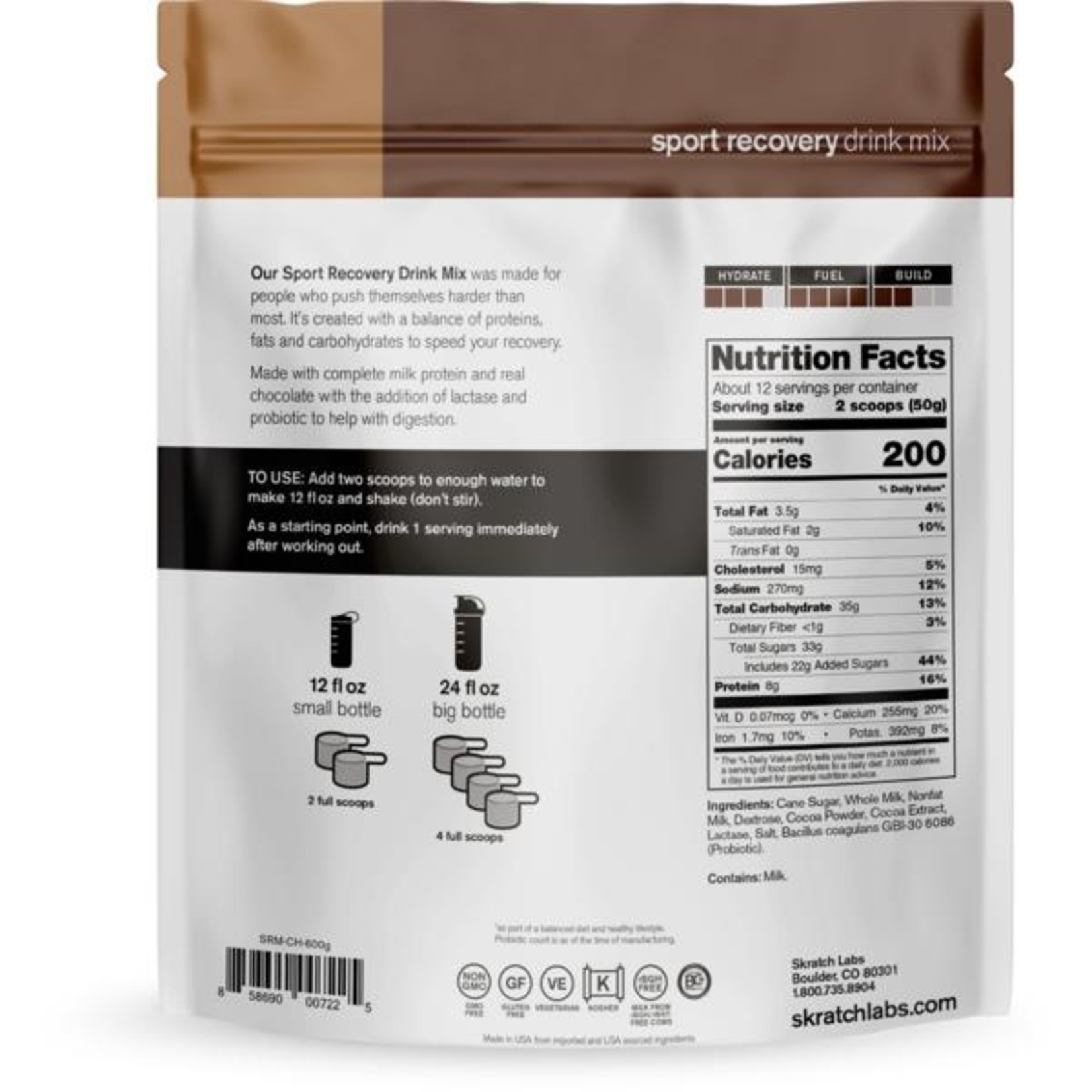 Skratch Skratch Labs - Sport Recovery Drink Mix 600g