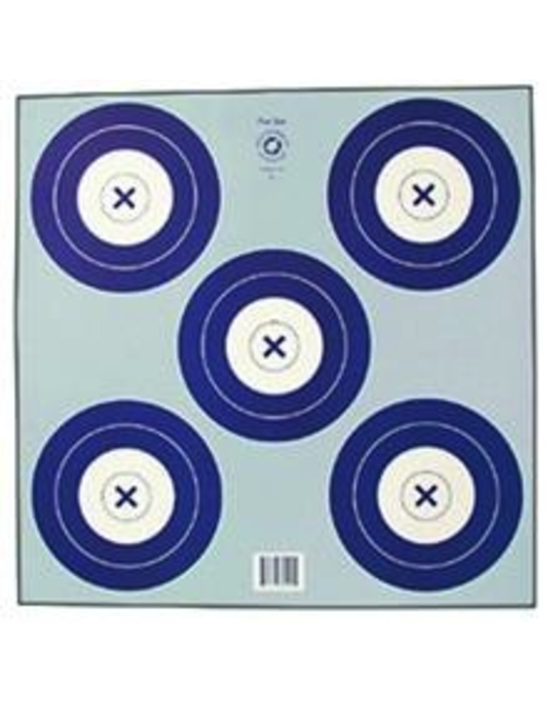 Maple Press Inc. NFI-2P 5-SPOT 16cm BLUE TARGET FACE 17"x17"