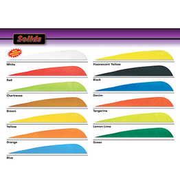 GATEWAY FEATHERS 5" R/W PARABOLIC ASSORTED COLORS