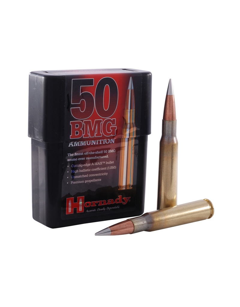 HORNADY HORNADY 50 BMG AMMO 750 GR A-MAX