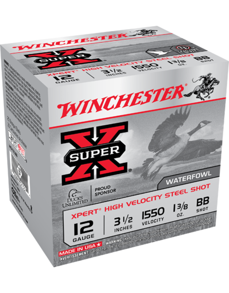 WINCHESTER WINCHESTER SUPER-X STEEL 12GA 3.5" BB 1 3/8oz 25 RDS