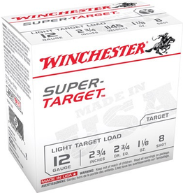 WINCHESTER WINCHESTER SUPER-X SUPER TARGET 12GA 2 3/4" #8  25 RDS
