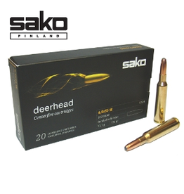 SAKO FINLAND SAKO 6.5X55 SE DEERHEAD 122H/156 GR SP BONDED SOFT POINT