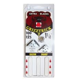 Slick Trick GRIZZTRICK EXTRA BLADES FOR 1 1/4"  100 & 125 GR PK