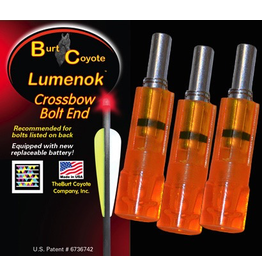 BURT COYOTE LUMENOK GOLD TIP CARBON BOLT FLAT RED 3PK