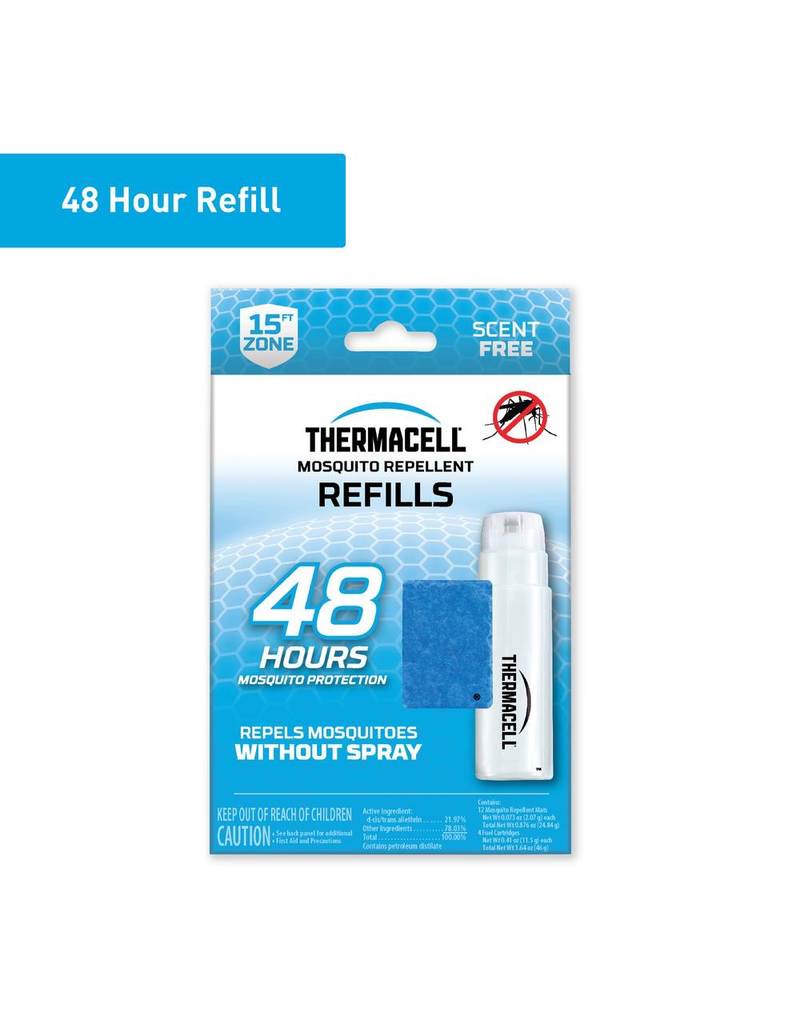 THERMACELL THERMACELL MOSQUITO AREA REPELLENT REFILLS 4 BUTANE AND 12 MATS