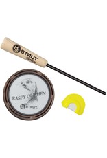 HUNTERS SPECIALTIES HS STRUT RASPY OLD HEN GLASS PAN CALL & DOUBLE REED DIAPHRAGM