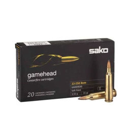 SAKO FINLAND SAKO GAMEHEAD 22-250 REM 110G 55GR SOFT POINT 20 RDS