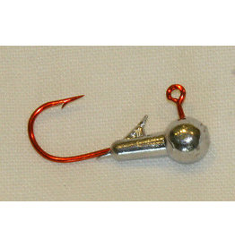 X ZONE XZONE TUBE JIG W/ RATTLE 1/32 OZ UNPAINTED RED HOOK 12 PK