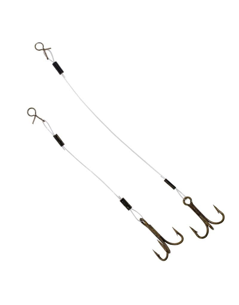 COMPAC COMPAC FLUOROCARBON 2” STINGER HOOKS SIZE 10 3 PC