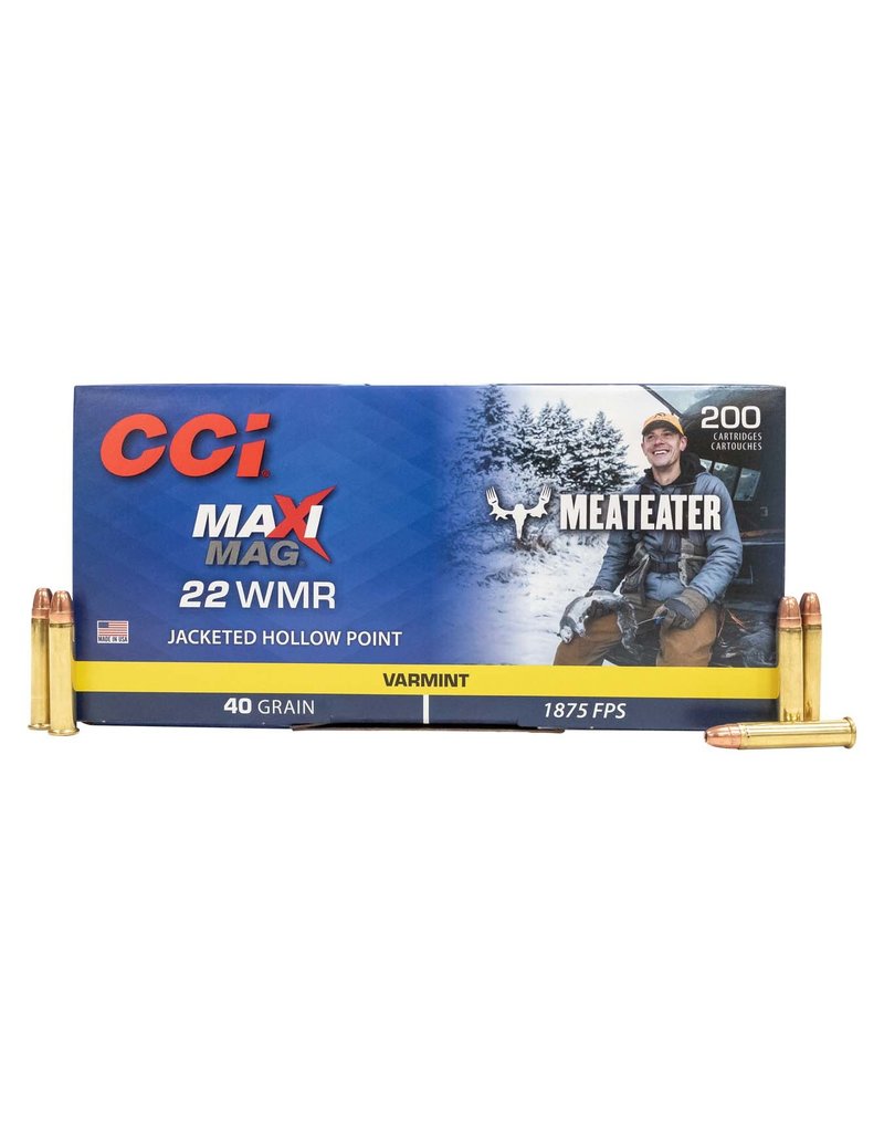 CCI CCI MAXI MAG MEATEATER 22 WMR JHP VARMIT 40 GR